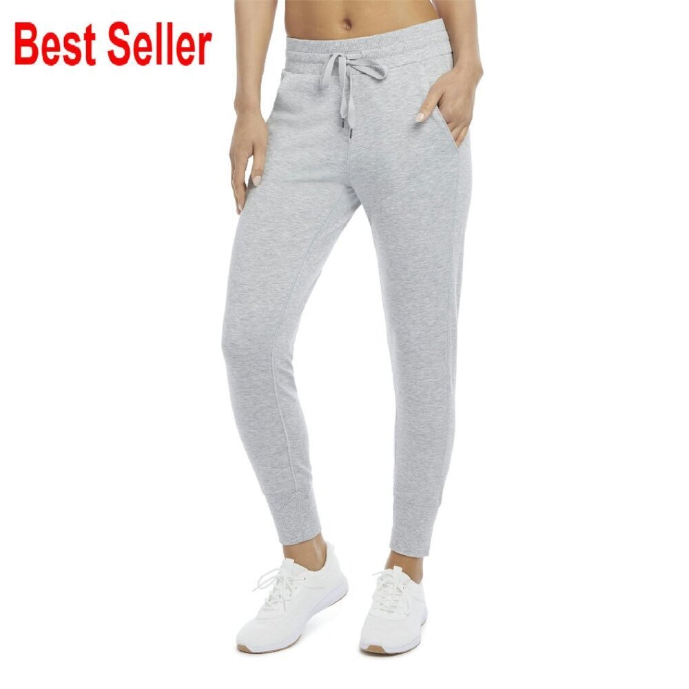 Soft Touch Jogger Sweatpants Athletic Fit Tapered Legs Cozy Minimal Chic